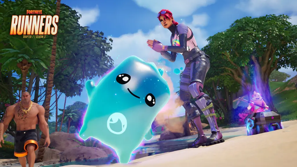 A player extracting a Water Sprite in Fortnite Runners season